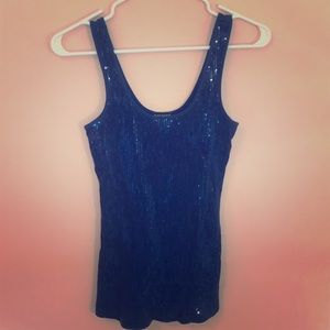 Express sequin tank top